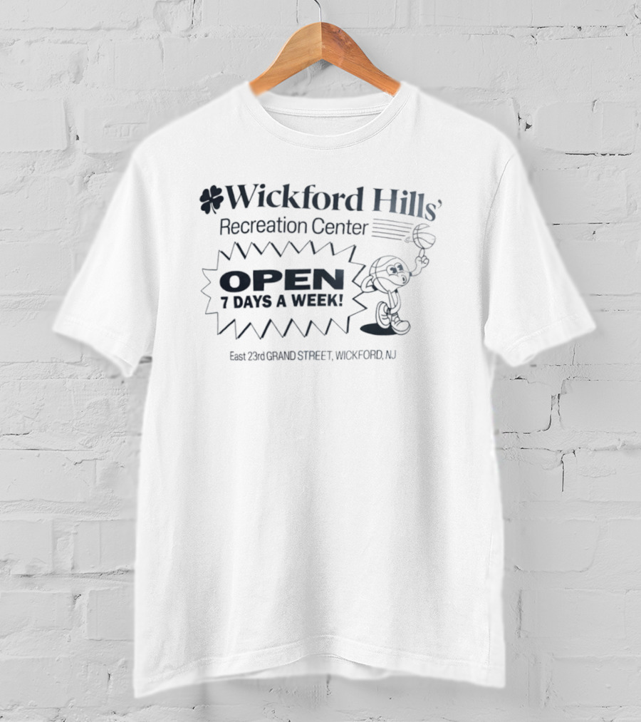 Wickford Hills Recreation Center Open 7 Days East 23rd Grand Street Wickford NJ T-Shirt