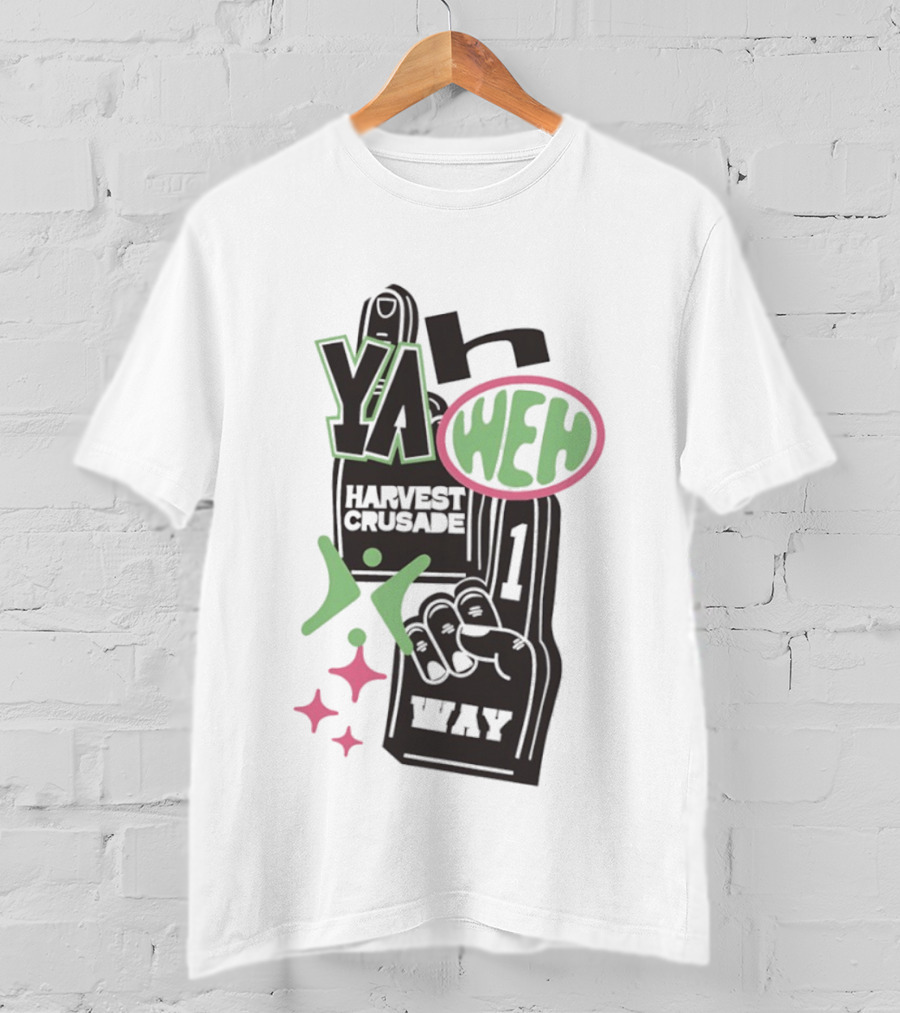Yahweh Foam Finger Harvest Crusade One Way T-Shirt