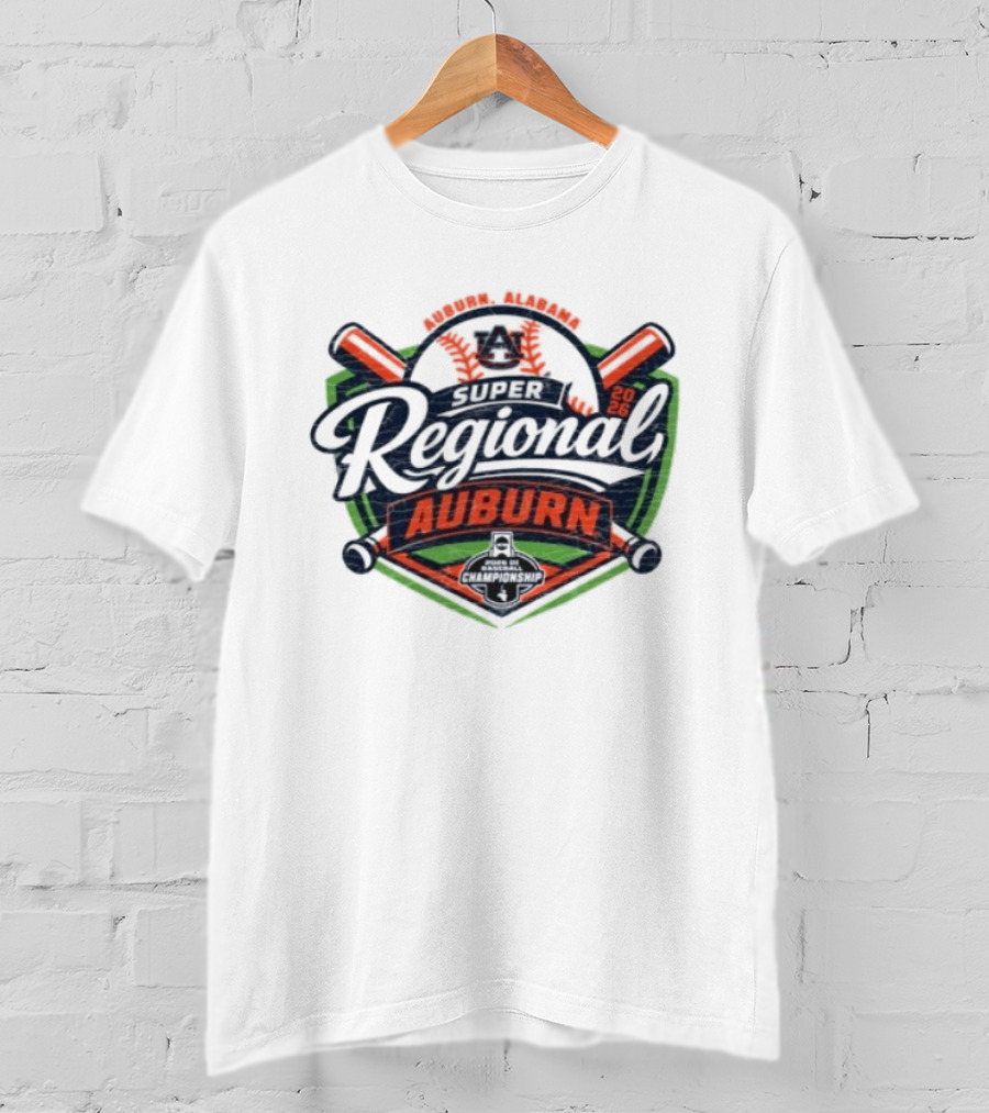 Auburn Baseball Tigers 2026 Regional Competition Event T-Shirt
