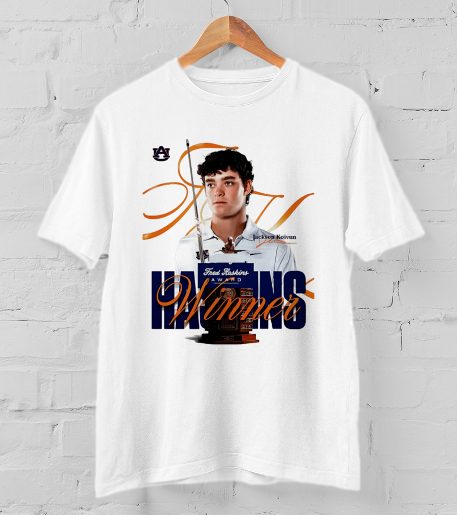 Auburn University Jackson Koivun Fred Haskins Award Winner Golf T-Shirt