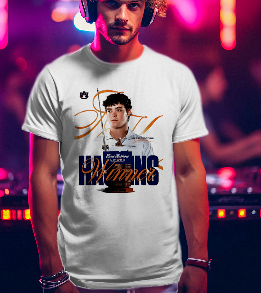 Auburn University Jackson Koivun Fred Haskins Award Winner Golf T-Shirt