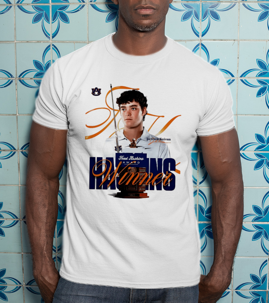 Auburn University Jackson Koivun Fred Haskins Award Winner Golf T-Shirt