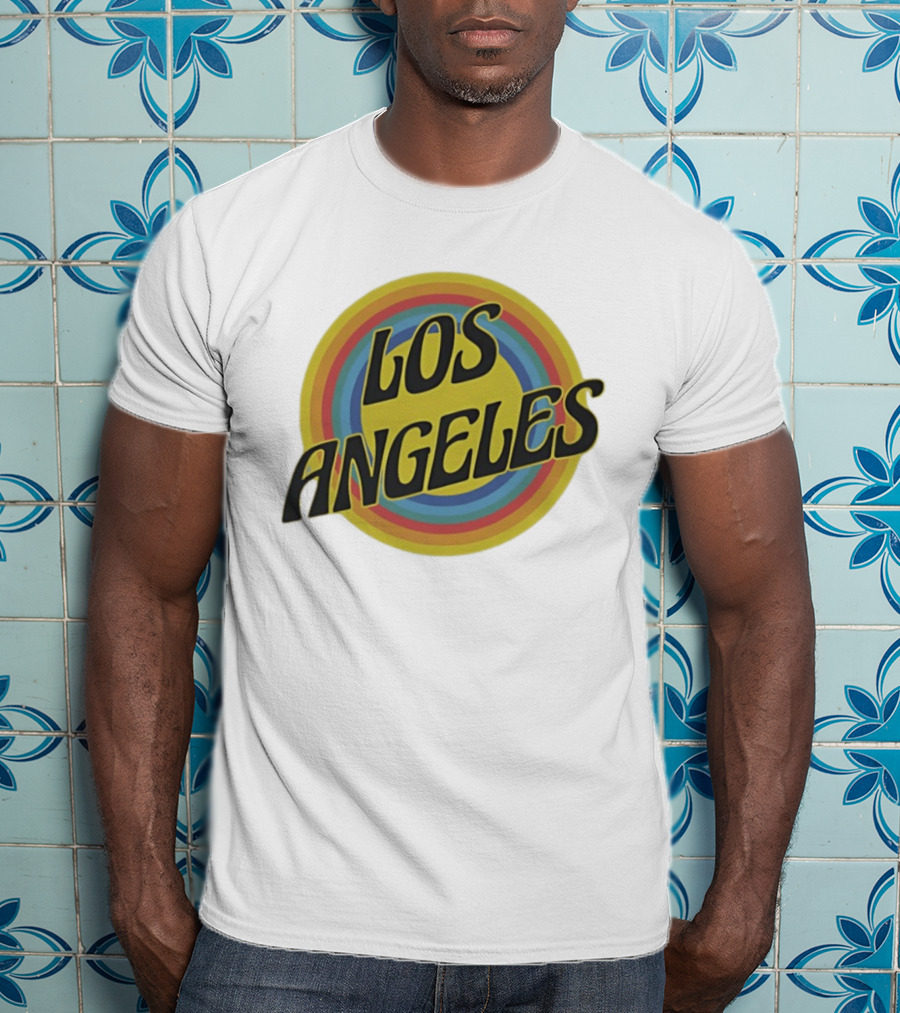 Los Angeles Vintage Rainbow T-Shirt