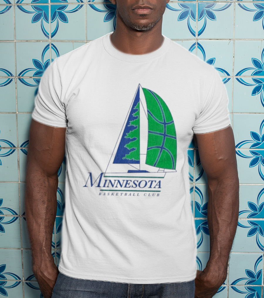 Minnesota Basketball Club Sailing Boat And Hoop T-Shirt