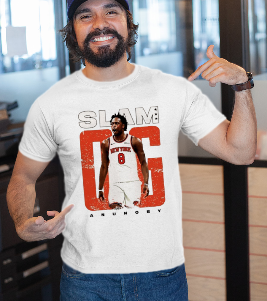 SLAM New York Knicks OG Anunoby NBA Basketball 8 T-Shirt