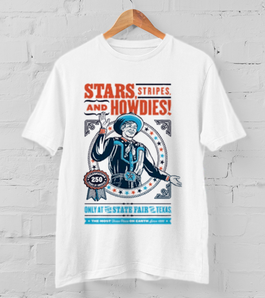 Stars Stripes And Midways State Fair Of Texas 2026 250 Big Tex Circle T-Shirt