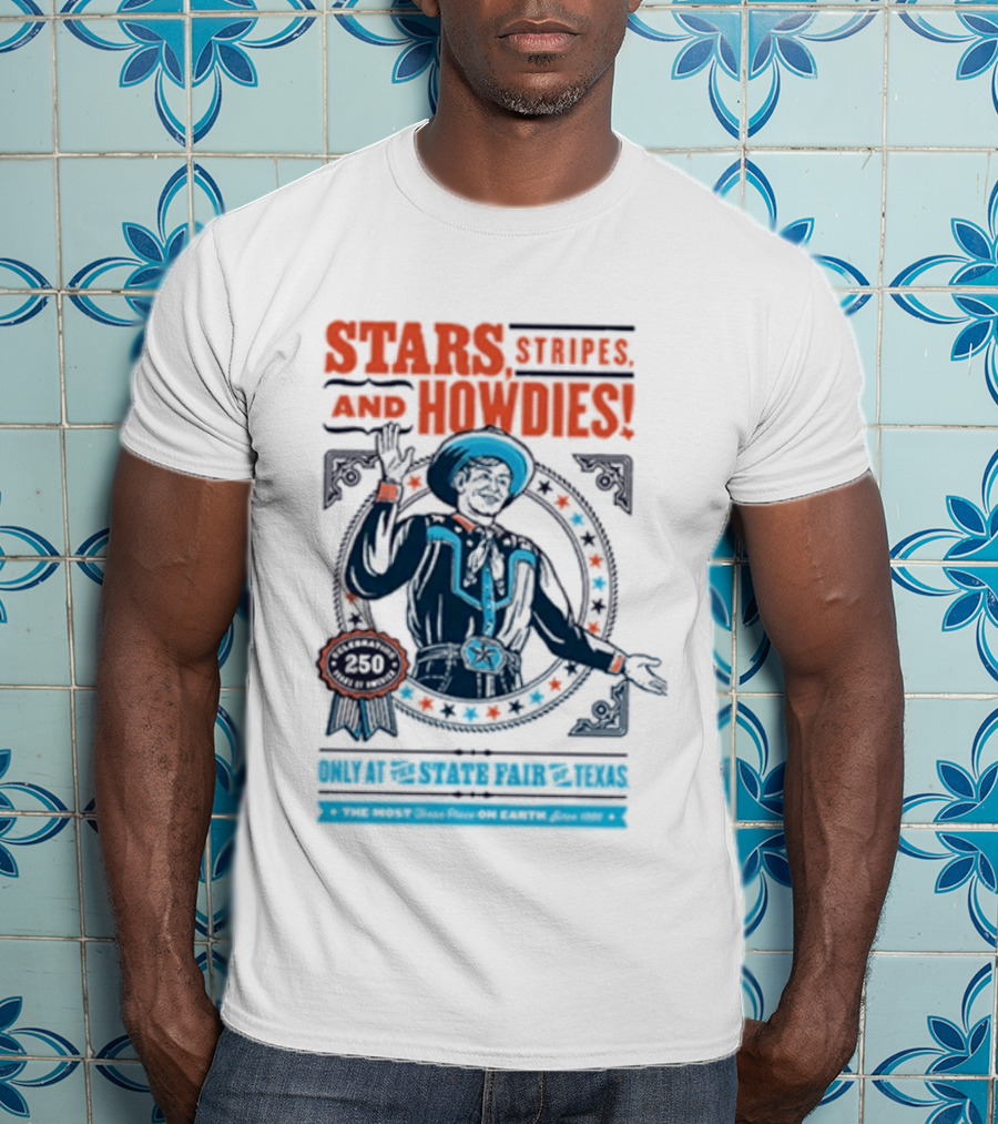 Stars Stripes And Midways State Fair Of Texas 2026 250 Big Tex Circle T-Shirt