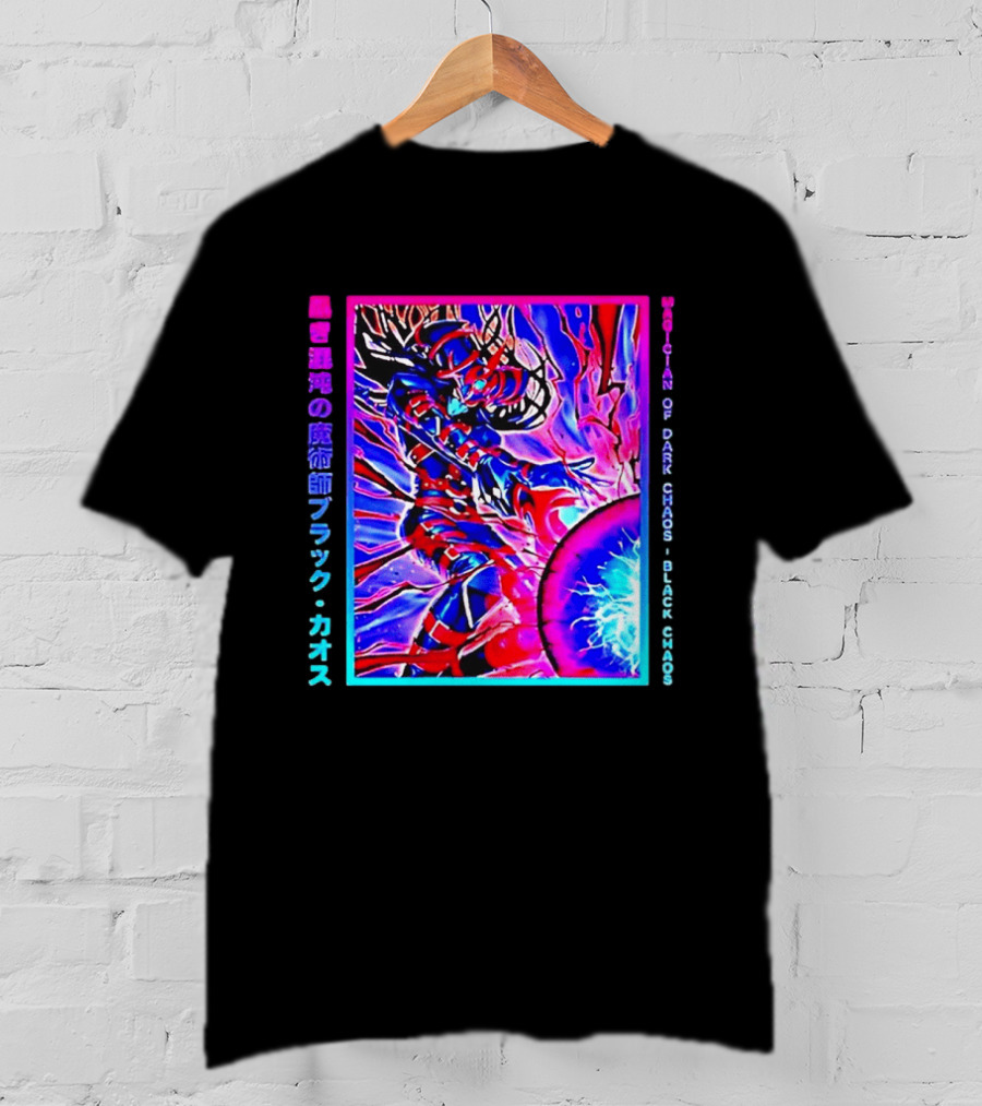 Officila Magician Of Dark Chaos Black Chaos Vaporwave Anime Yugioh T-Shirt