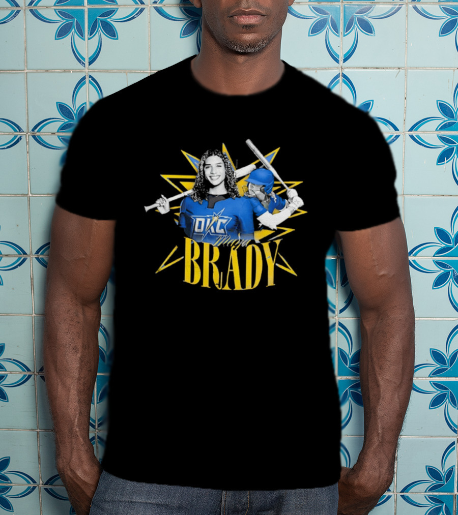 Oklahoma City Spark Maya Brady Stars Softball Player OKC T-Shirt
