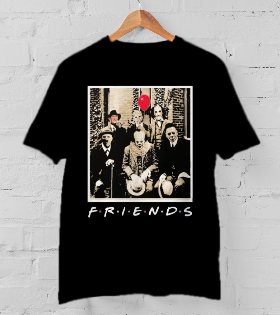 FRIENDS Original Horror Characters With Balloon Theme 2026 T-Shirt