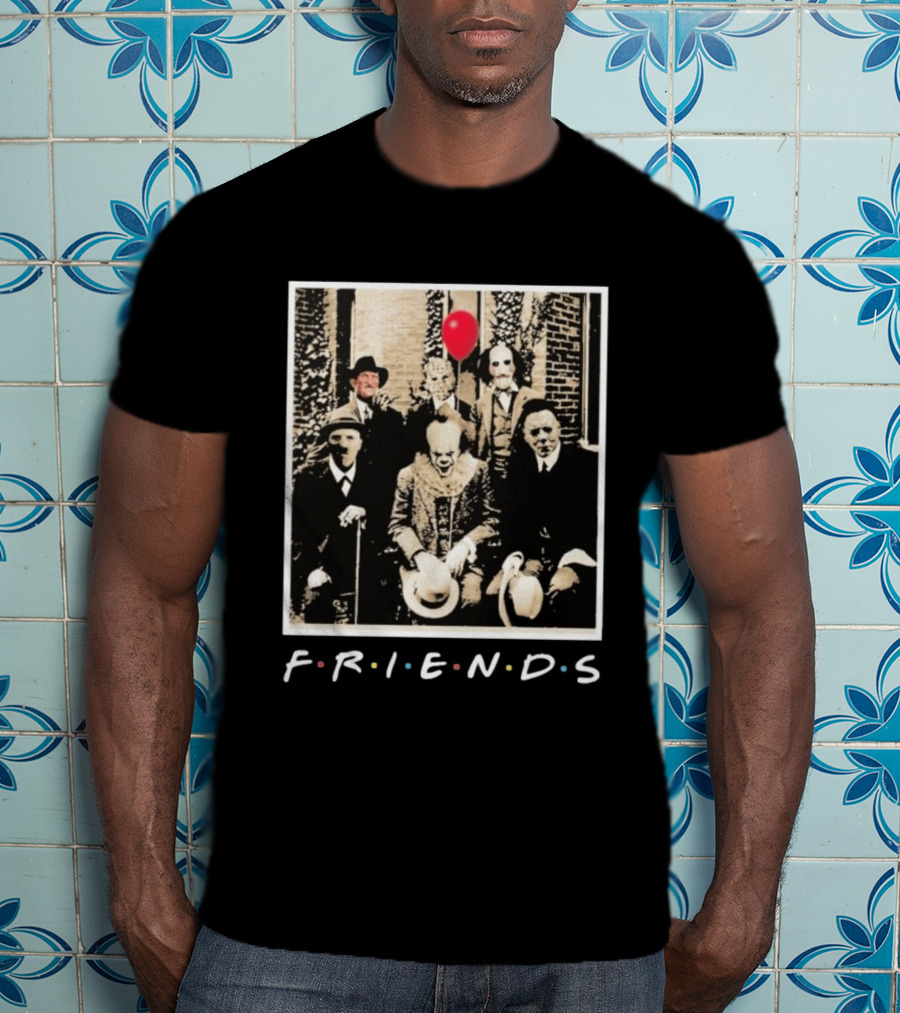 FRIENDS Original Horror Characters With Balloon Theme 2026 T-Shirt