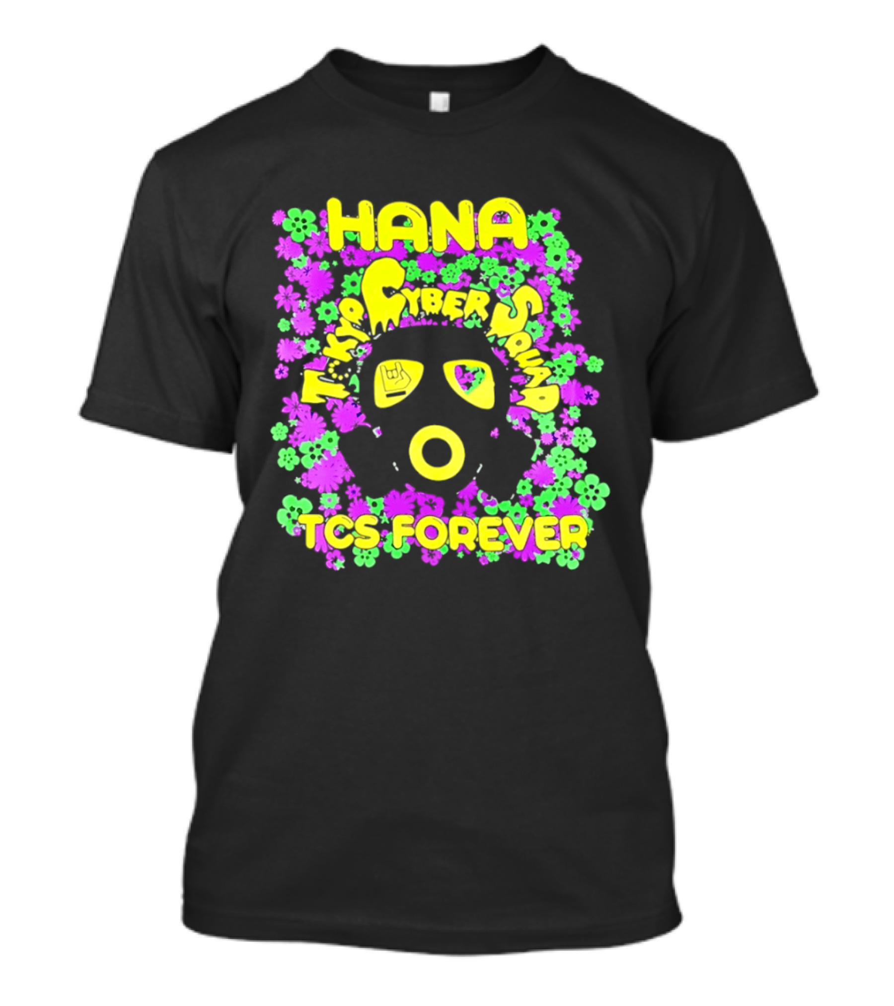 Hana Tokyo Cyber Squad TCS Forever Vibrant Flower Power T-Shirt