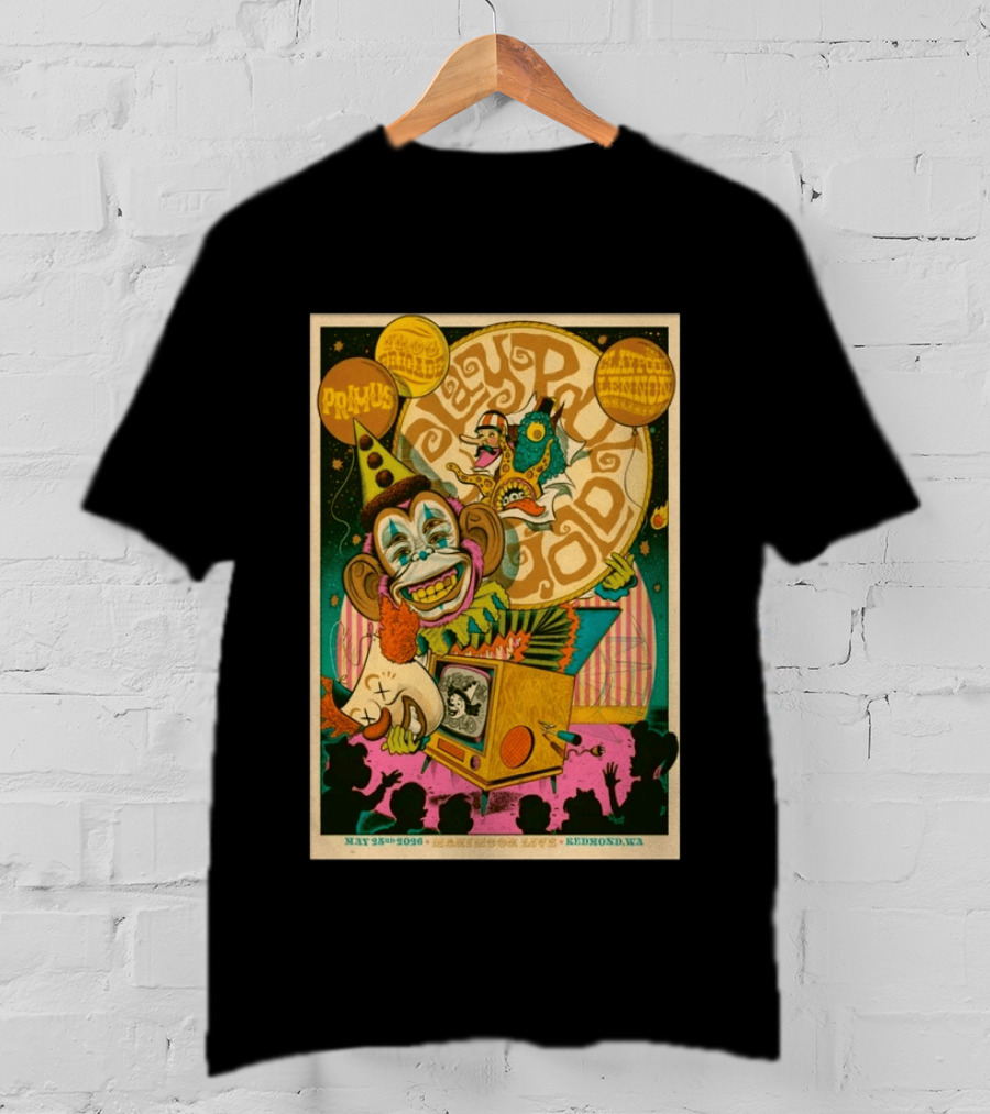 Primus Les Claypool Lennon Delirium May 25th 2026 Marymoor Live Redmond WA T-Shirt
