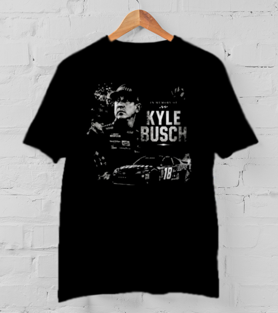 In Memory Of Kyle Busch 2026 NASCAR Racing Driver With Car T-Shirt