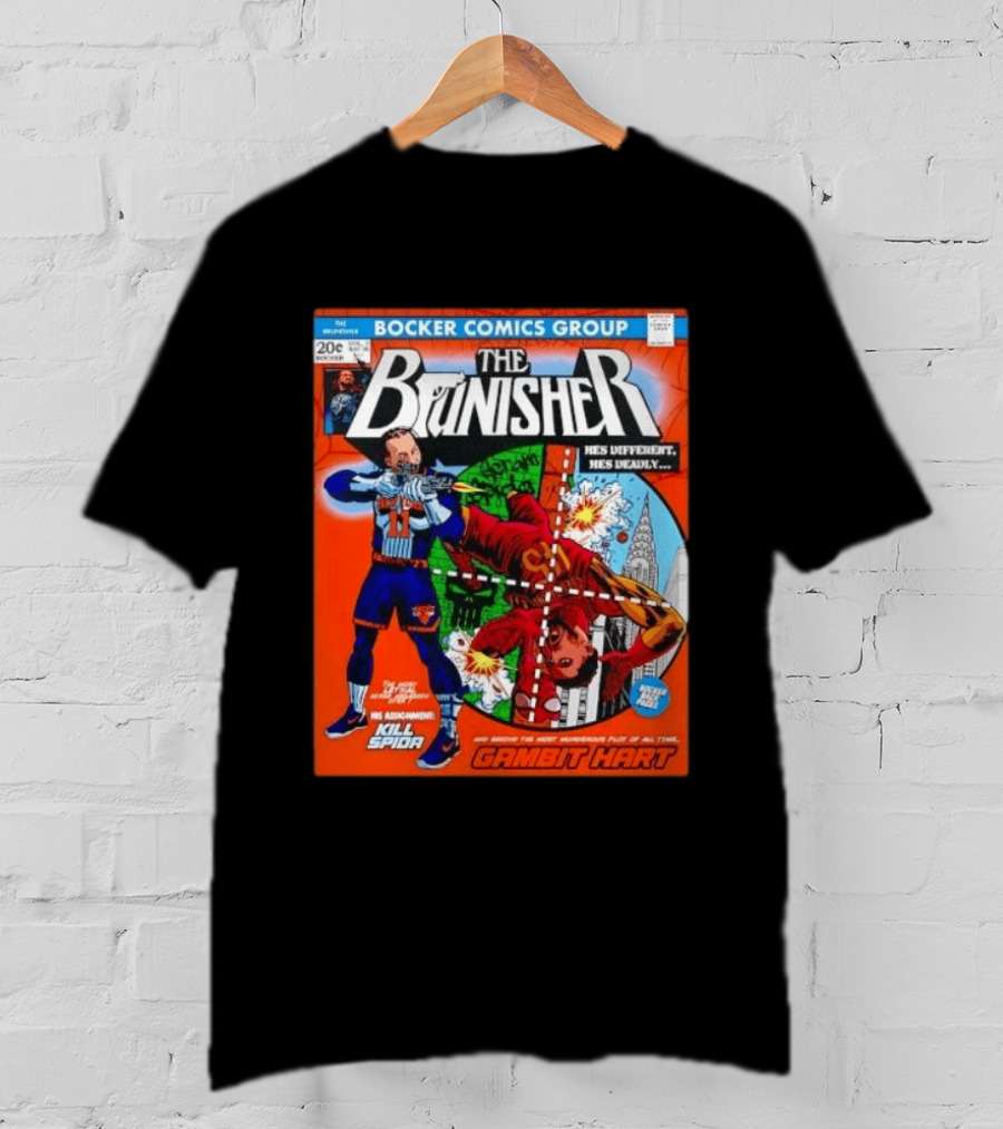 Bocker Comics Group The Brunisher Kill Spida Gambit Hart T-Shirt