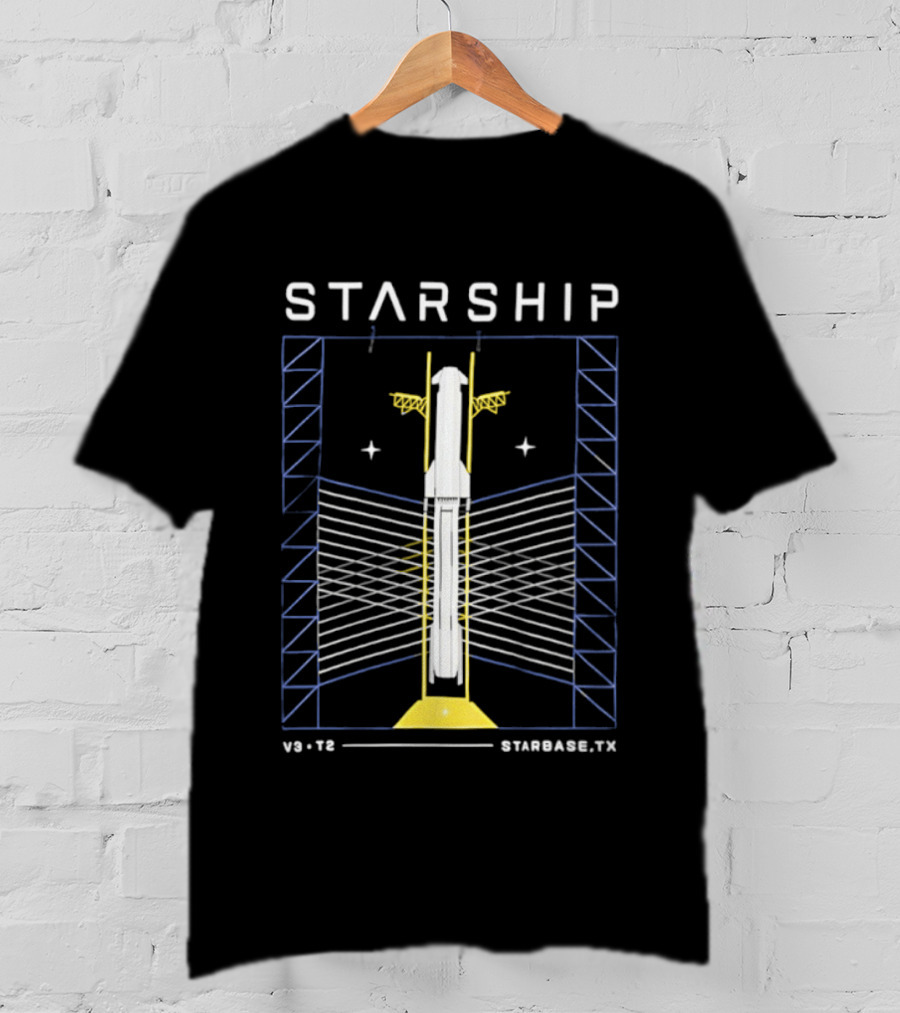 Starship V9.18 Stargaze TX SpaceX Milestone T-Shirt