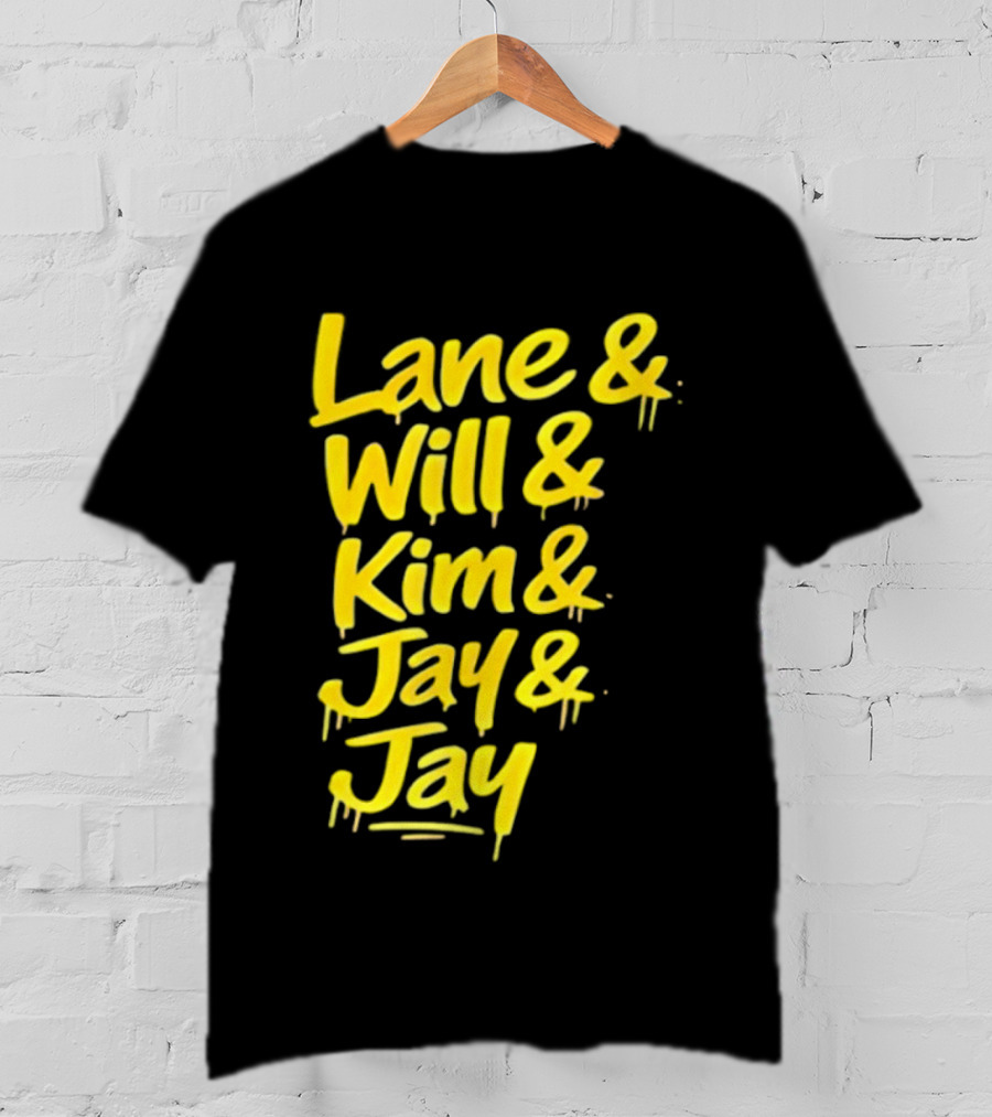 Lane Will Kim Jay Jay Graffiti Style Names T-Shirt