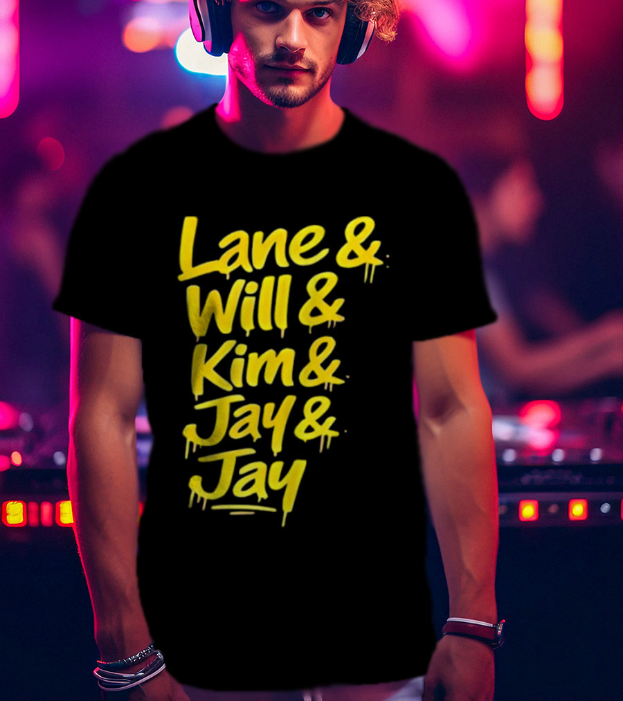 Lane Will Kim Jay Jay Graffiti Style Names T-Shirt