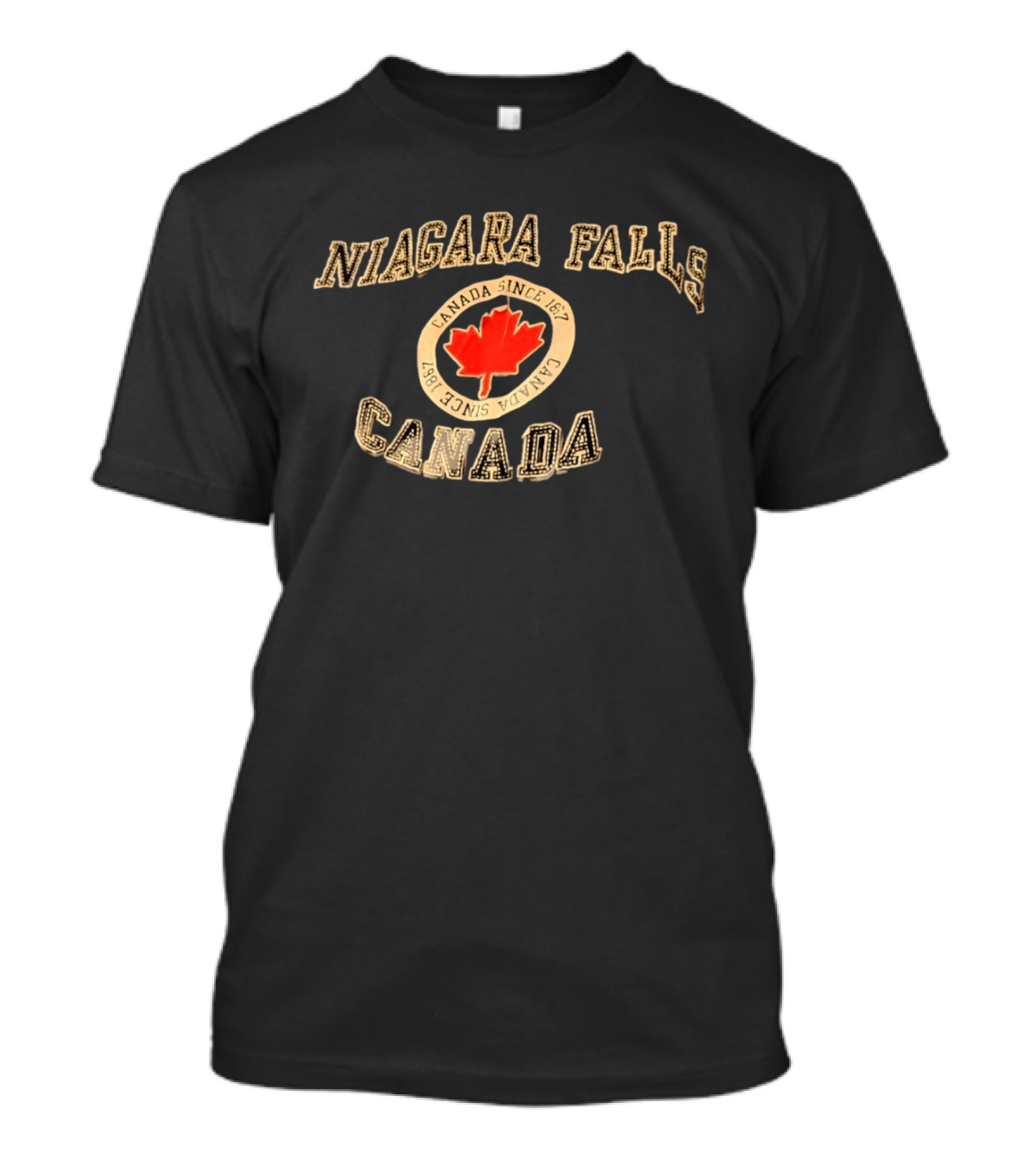 Niagara Falls Canada Maple Leaf Since 1867 Vintage Stitched T-Shirt