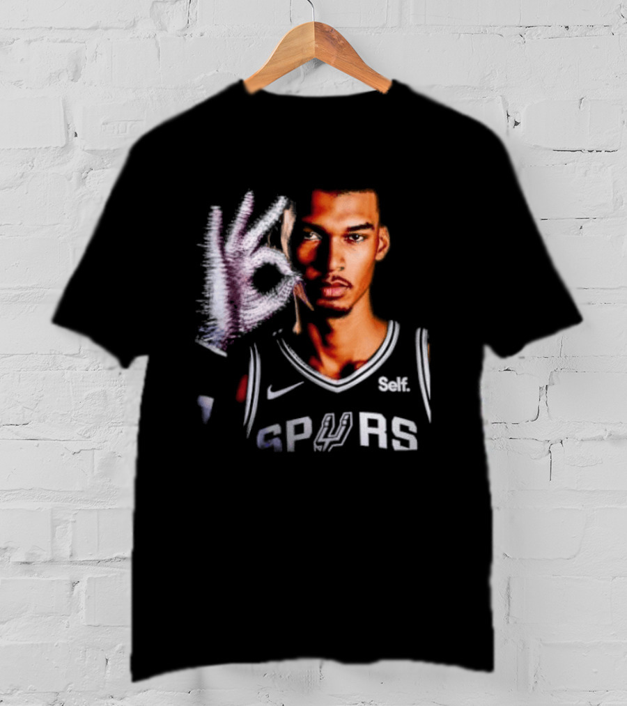 Victor Wembanyama Spurs Iceman Drake Glove T-Shirt