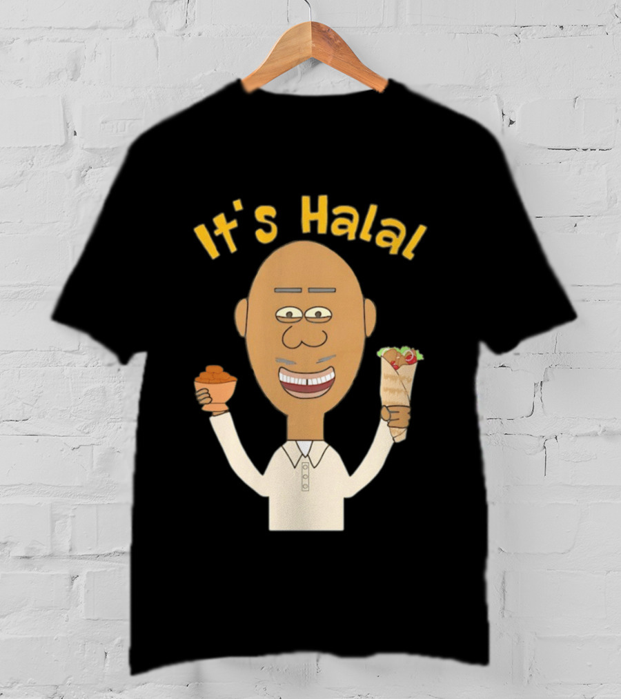 It's Halal Man With Dates And Kebab Celebrating Ramadan T-Shirt