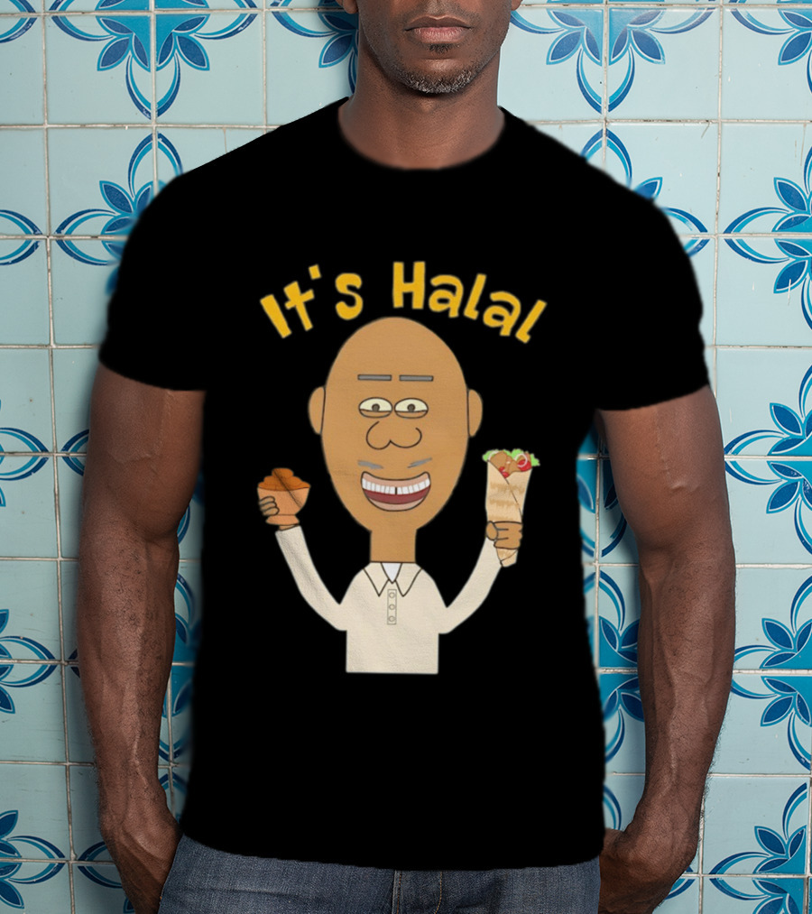 It's Halal Man With Dates And Kebab Celebrating Ramadan T-Shirt