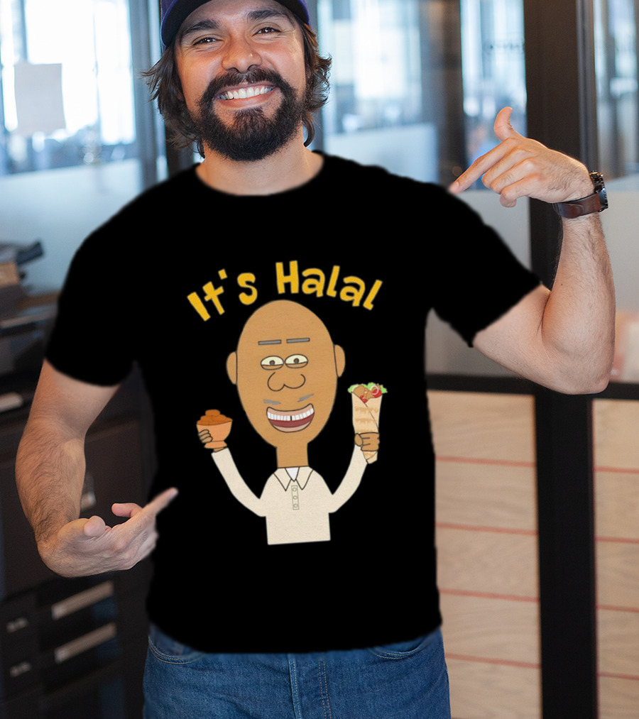 It's Halal Man With Dates And Kebab Celebrating Ramadan T-Shirt