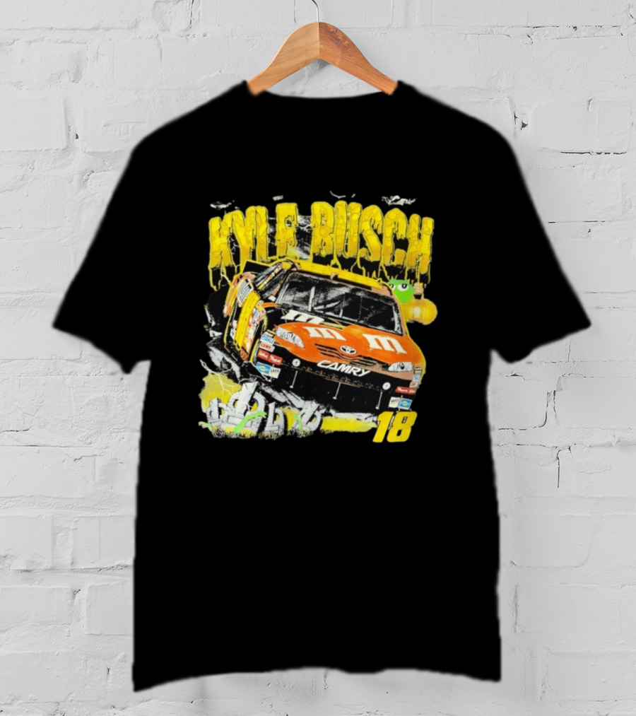 Kyle Busch M&M Racing 18 Zombie Halloween Car T-Shirt