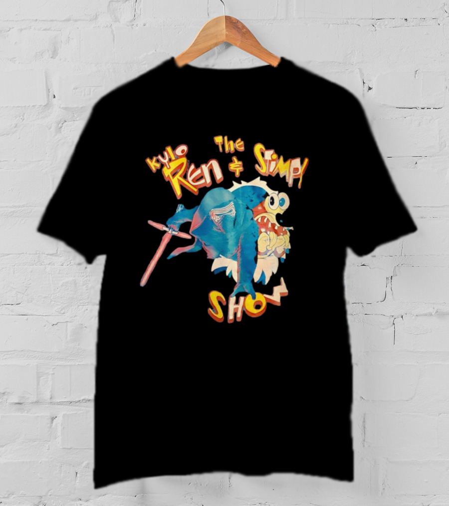 Kylo Ren And The Stimpy Show Star Wars Ren Stimpy Mashup T-Shirt