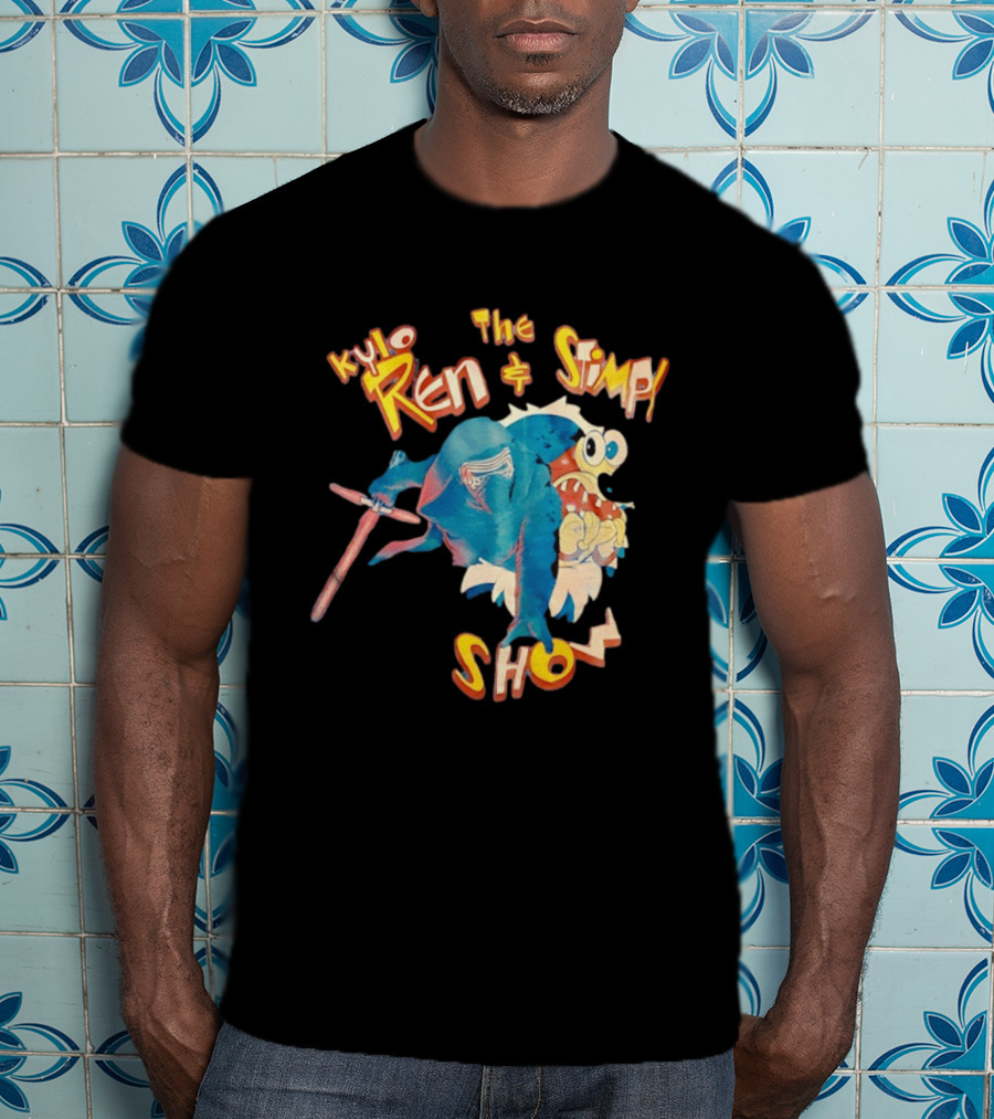 Kylo Ren And The Stimpy Show Star Wars Ren Stimpy Mashup T-Shirt