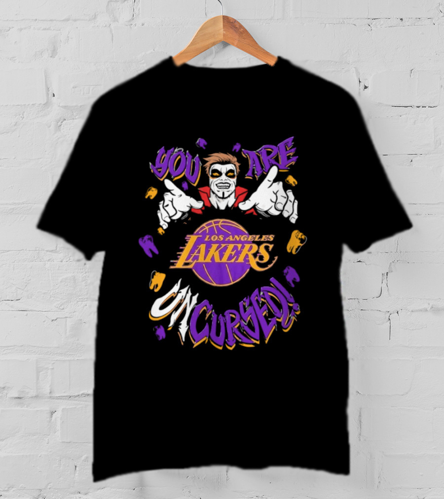 WWE Los Angeles Lakers You Are Uncursed Danhausen Collaboration T-Shirt