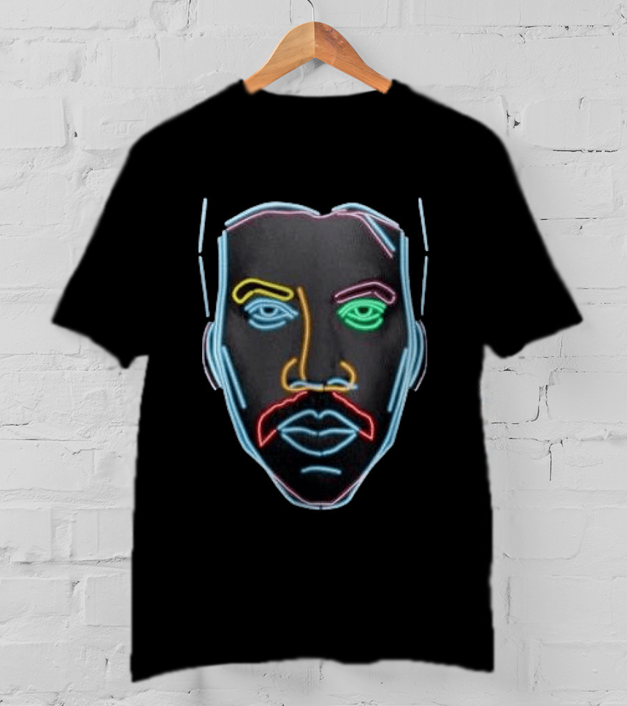Lionel Richie Neon Face Sing All Night Long Tour T-Shirt