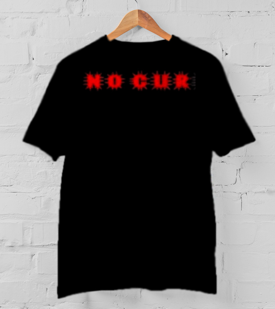 No Cure Dragon Red Circular Starbursts T-Shirt