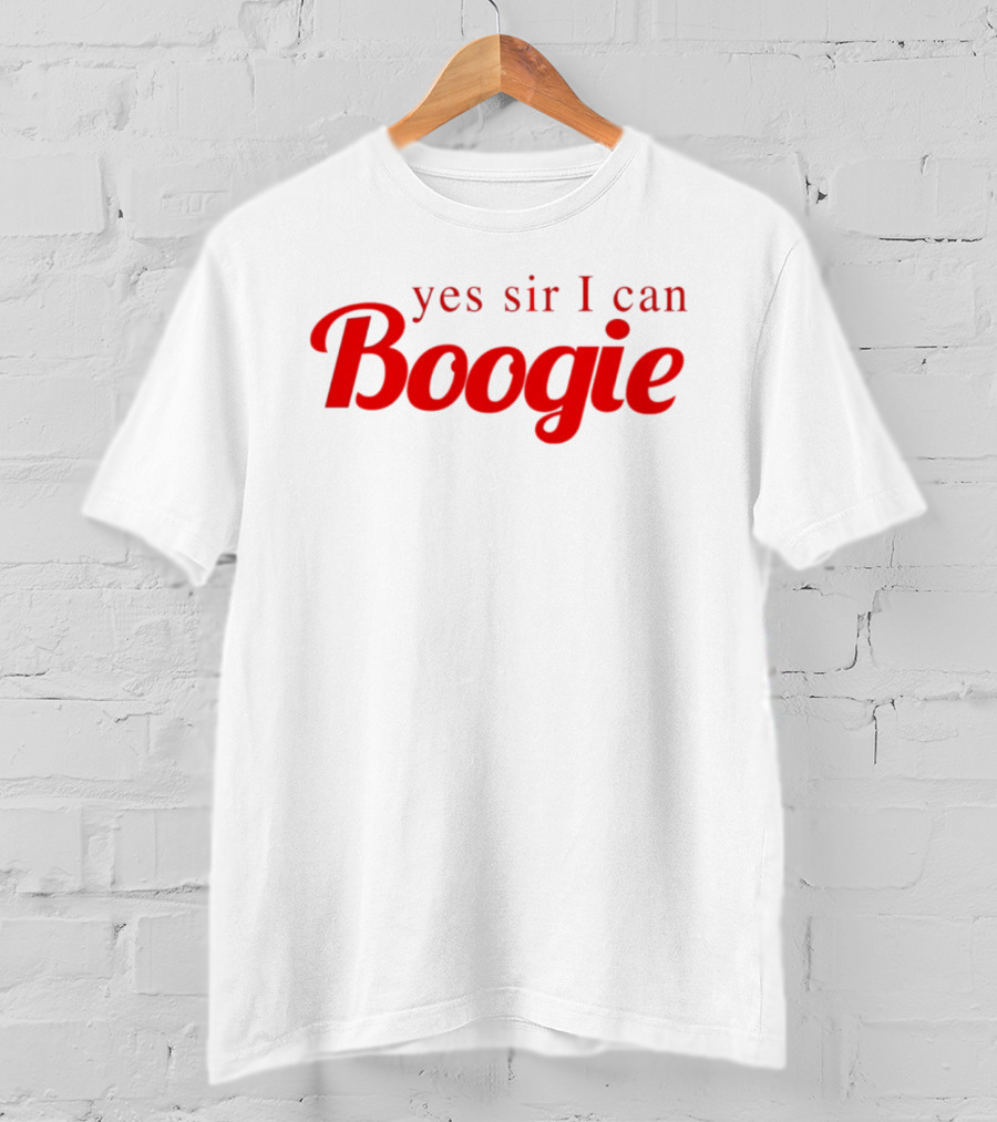 Yes Sir I Can Boogie Vintage Disco Embroidered T-Shirt