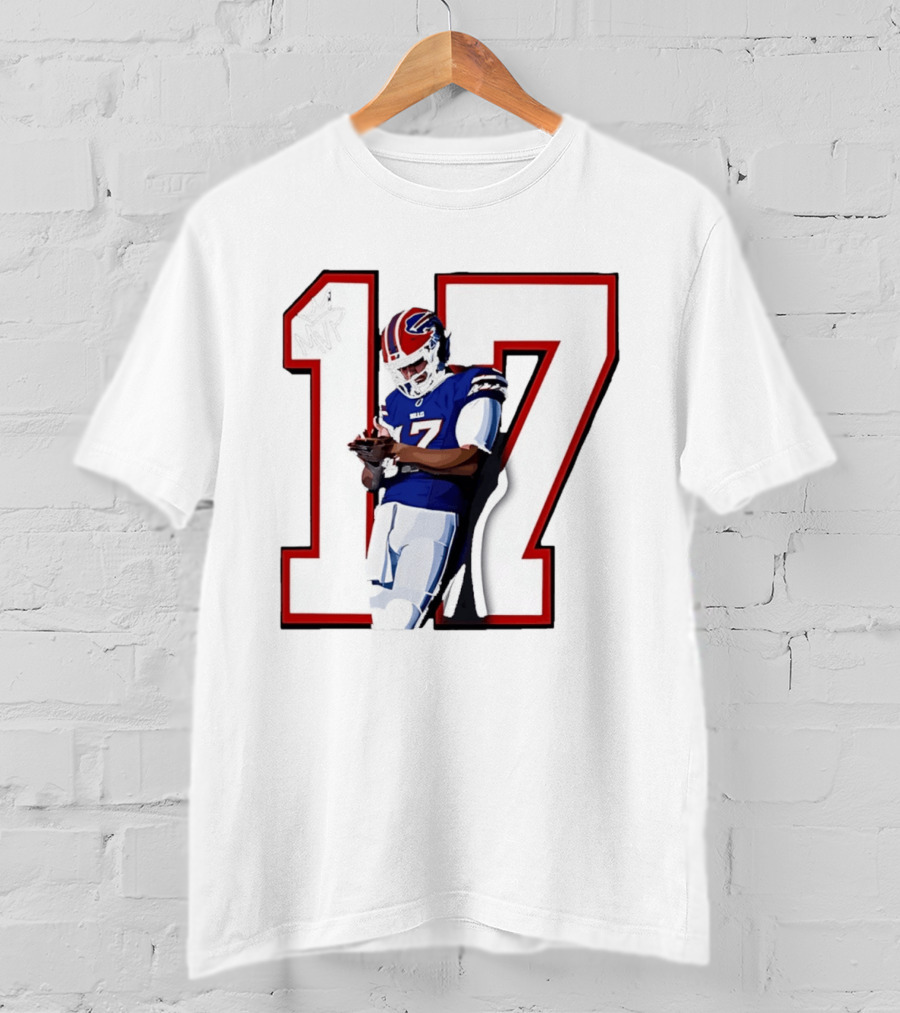 Josh Allen Buffalo Bills Number 17 MVP Football Player T-Shirt