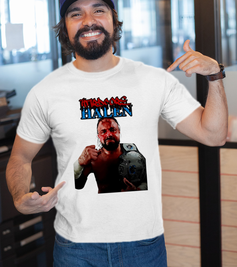 Hardcore Nick Halen Wrestling Champion With Belt T-Shirt