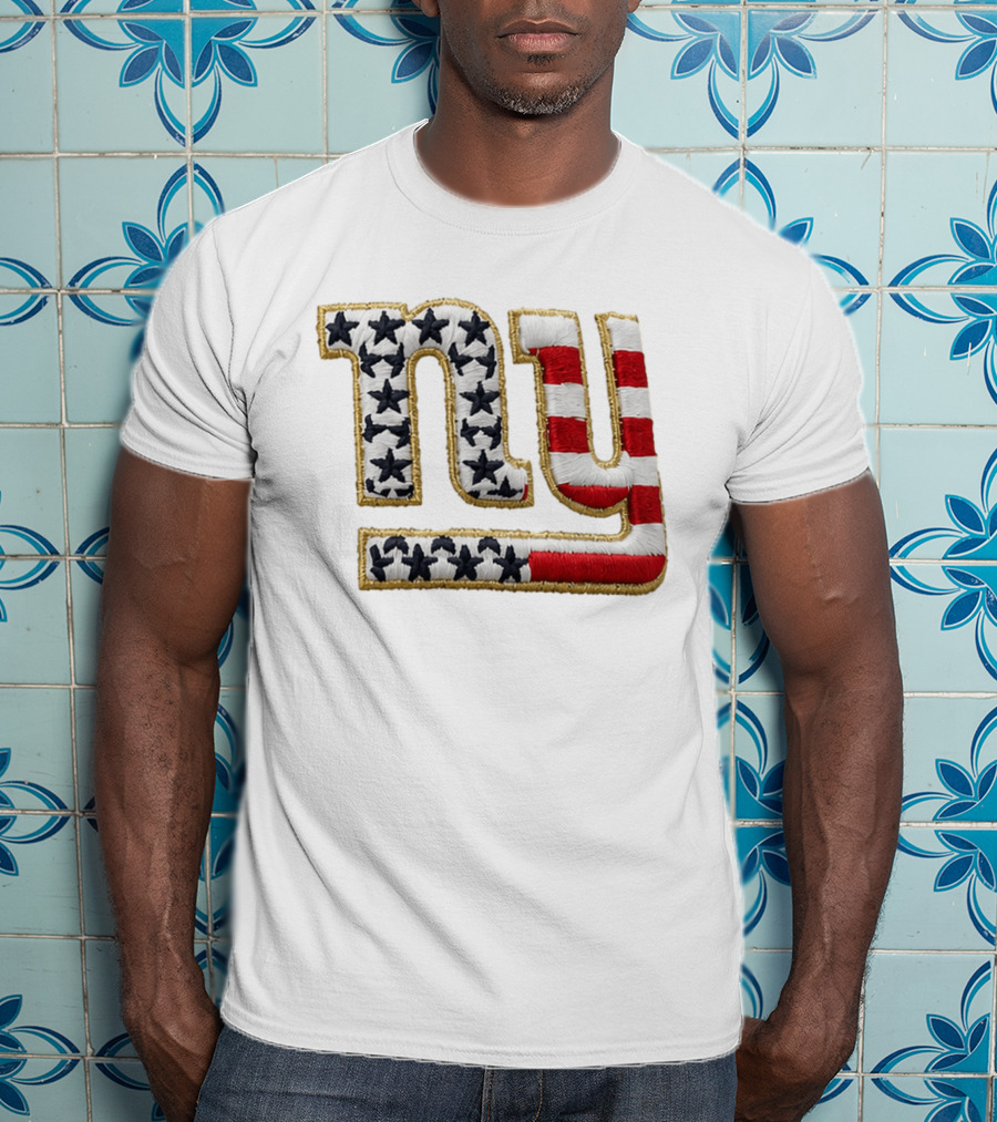 America 250 NY Giants Stars Stripes Hat T-Shirt