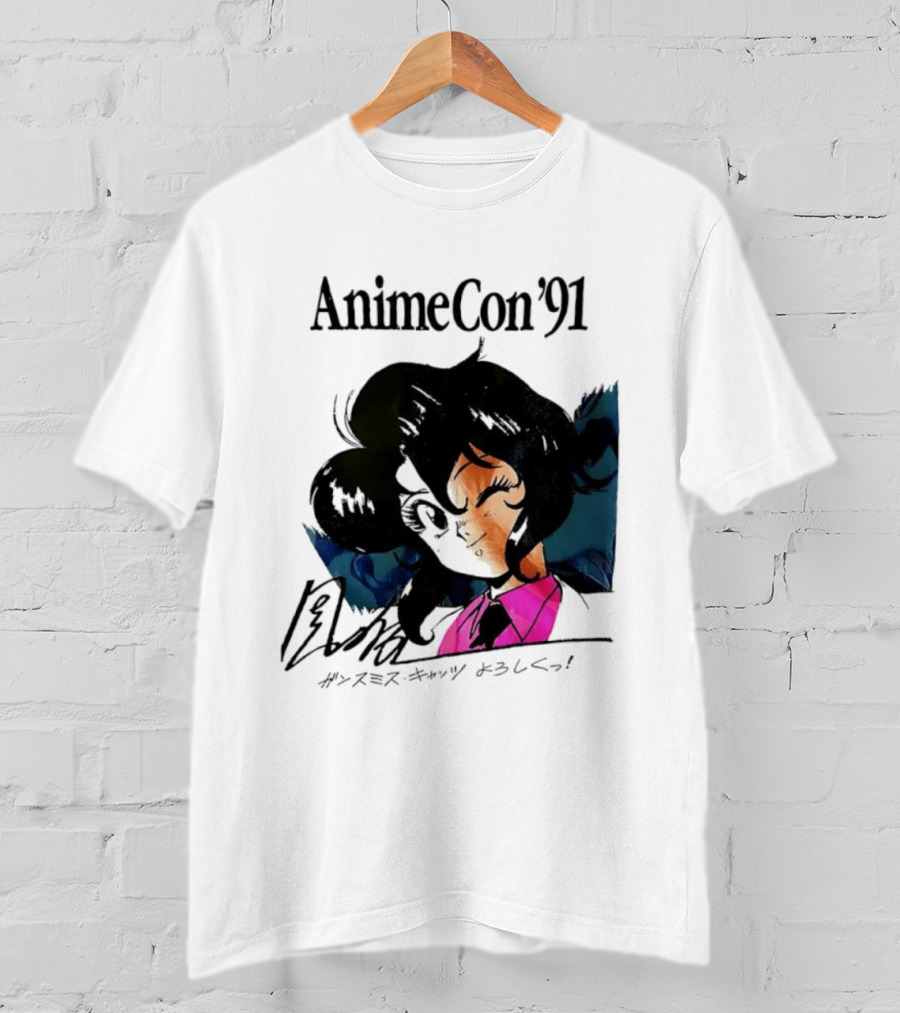 Anime Con '91 Character With Autograph And Japanese T-Shirt