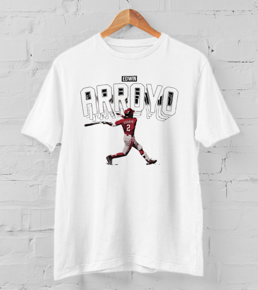 Edwin Arroyo Cincinnati Reds Showtime Baseball Player T-Shirt