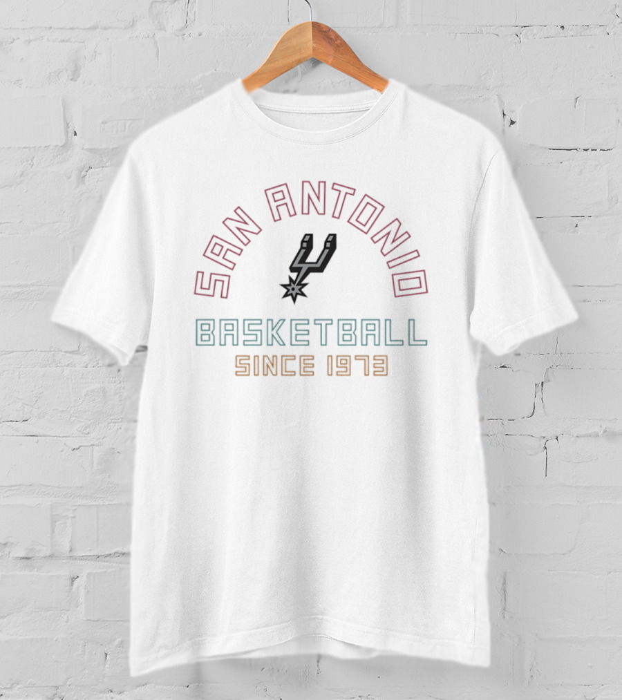 San Antonio Spurs Basketball Since 1973 Vintage Team T-Shirt