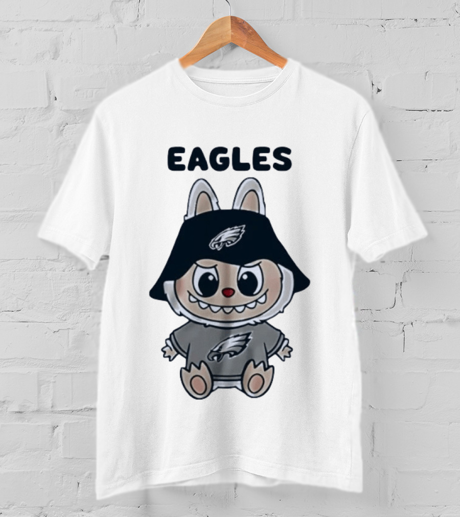 Philadelphia Eagles Labubu Character NFL Football T-Shirt
