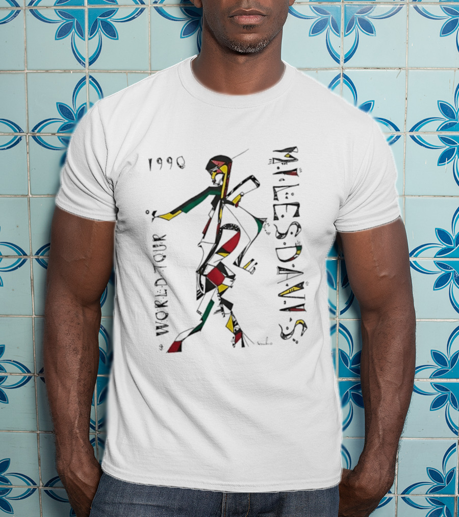 Miles Davis World Tour 1990 Abstract T-Shirt