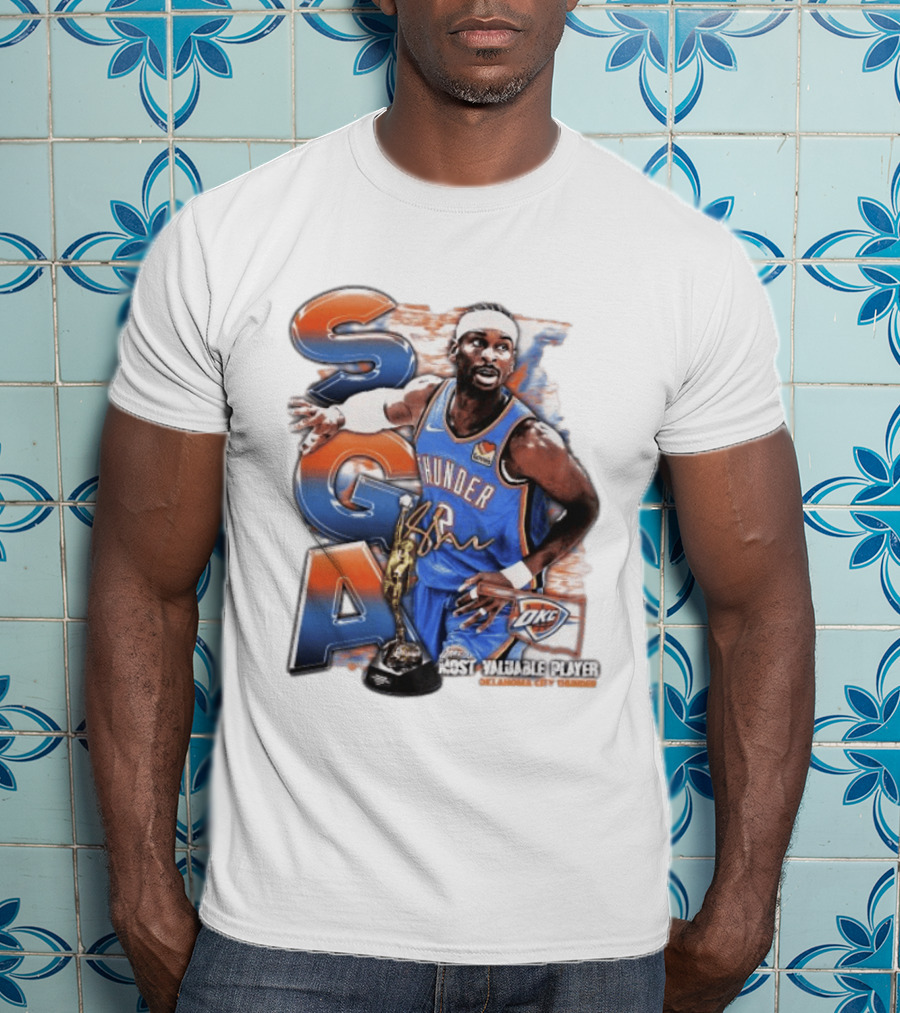 Shai Gilgeous Alexander SGA Oklahoma City Thunder Most Valuable Player T-Shirt