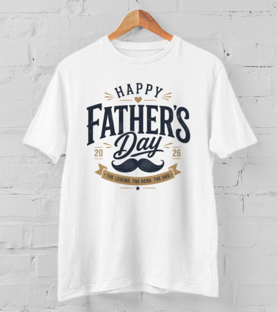 Happy Father's Day 2026 The Legend The Hero The Dad T-Shirt