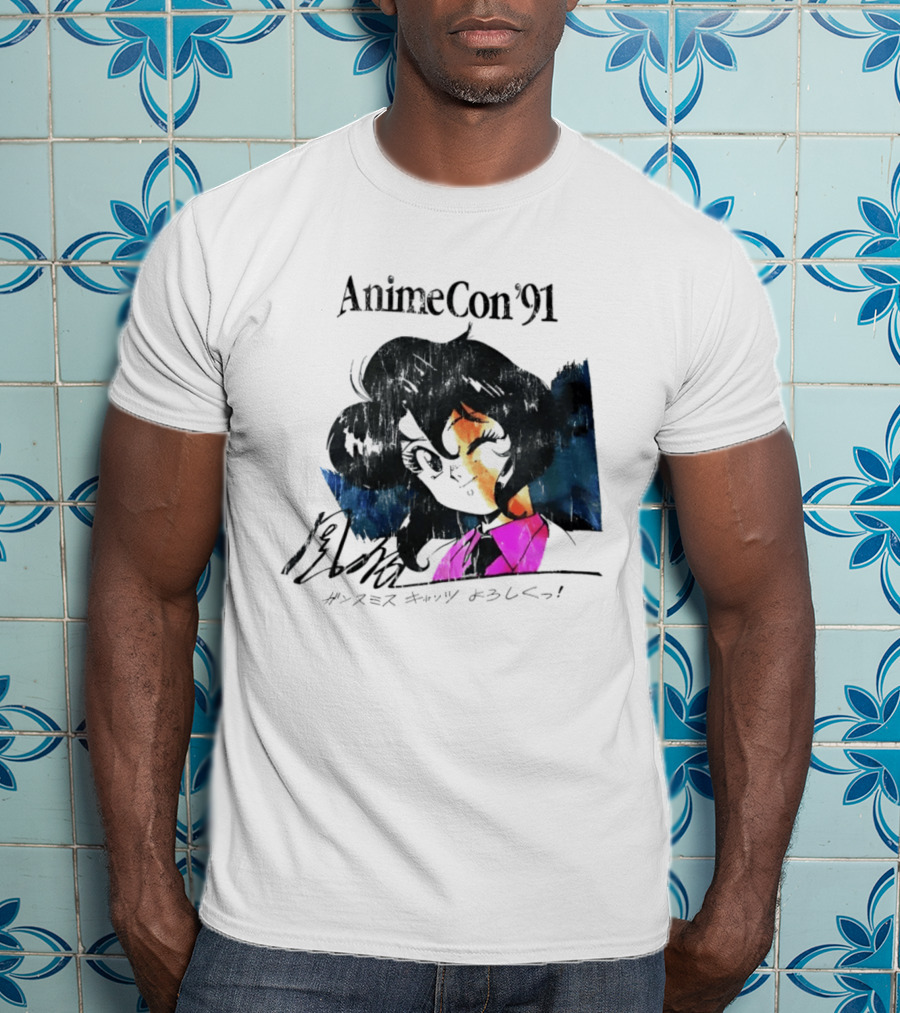 AnimeCon '91 Rally Vincent Gunsmith Cats Manga T-Shirt