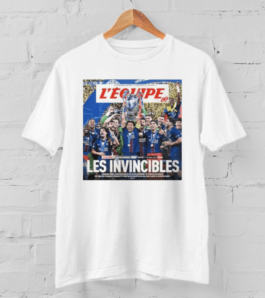 L'Équipe 80 Les Invincibles Football Ligue Des Champions T-Shirt