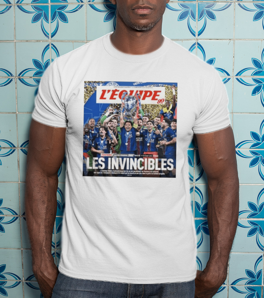 L'Équipe 80 Les Invincibles Football Ligue Des Champions T-Shirt