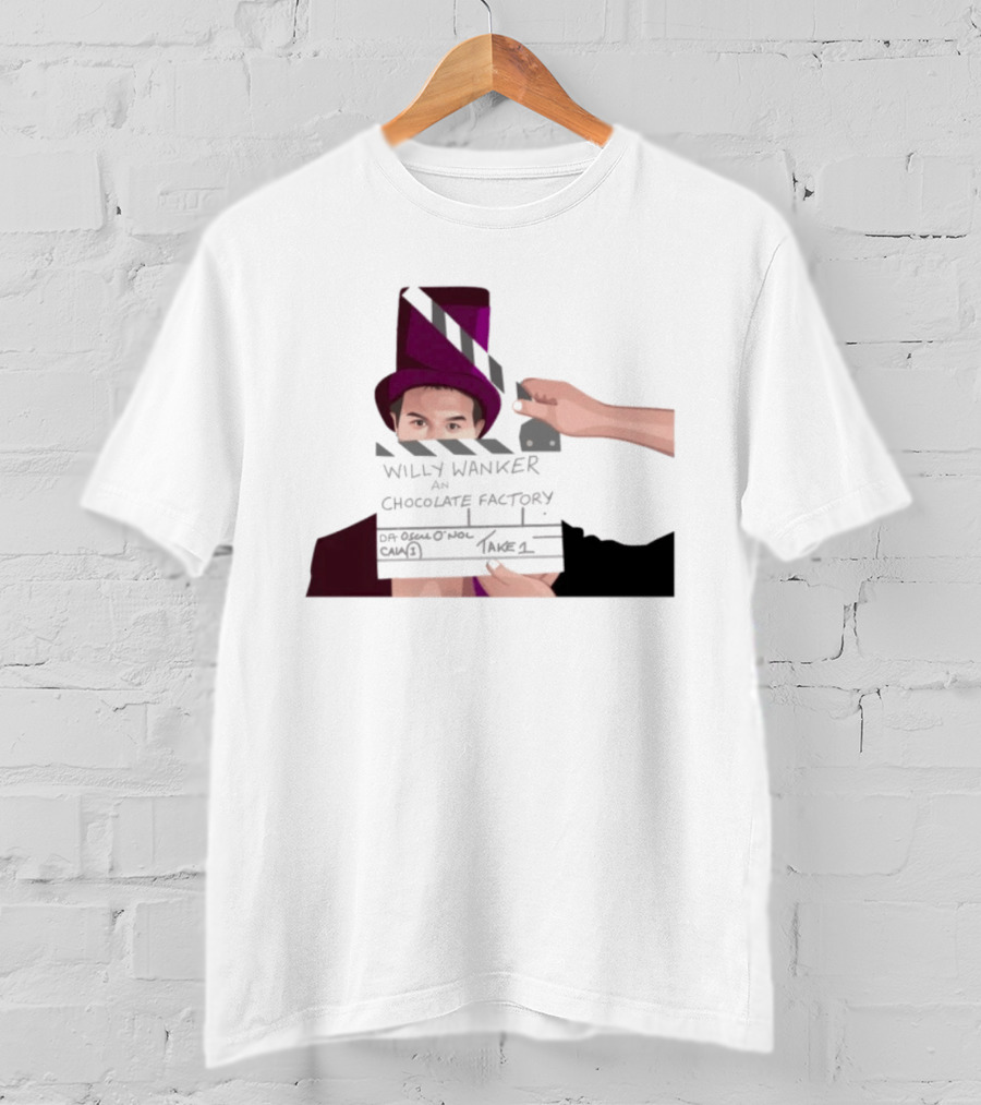 Max And Paddy Willy Wanker Chocolate Factory Movie Scene Take 1 T-Shirt