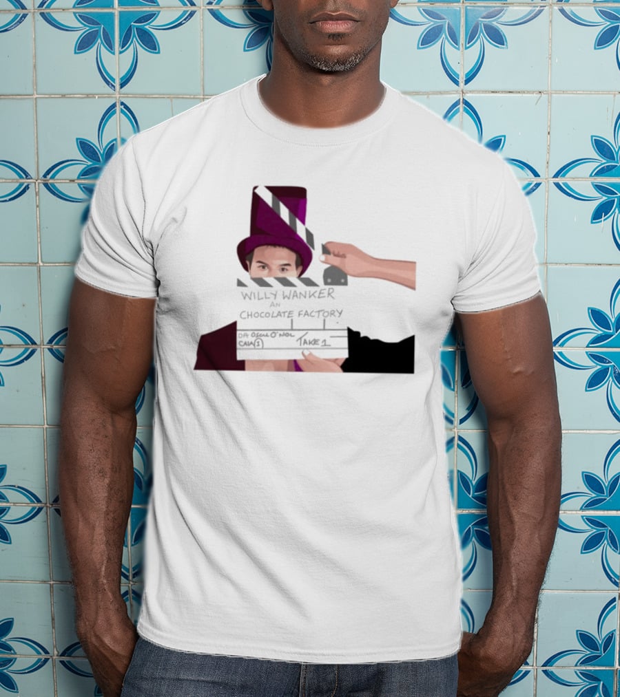 Max And Paddy Willy Wanker Chocolate Factory Movie Scene Take 1 T-Shirt