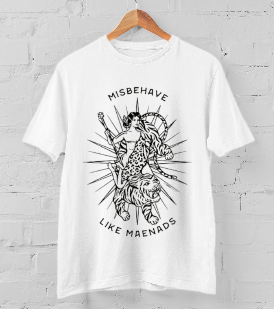 Misbehave Like Maenads Mythical Wild Celebration Burst T-Shirt